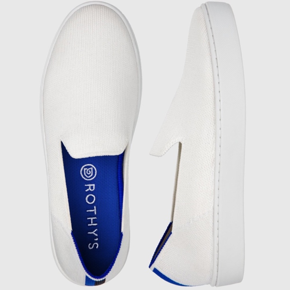 NIB Rothy’s Sneakers Bright White 6.5